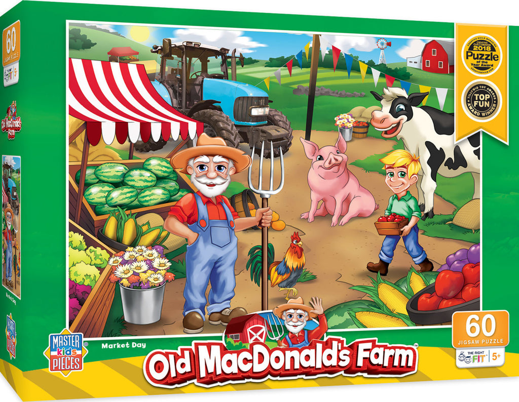 60pc Old MacDonald's Farm Puzz