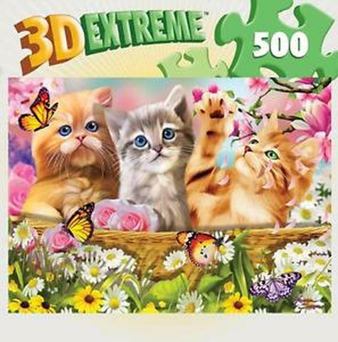 Cuddly Kitten 500pc Lenticular Puzzle