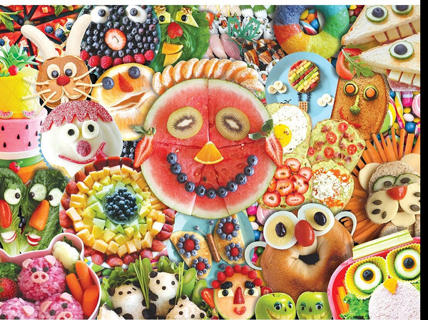 Trendz Funny Face Food 300pc Puzzle