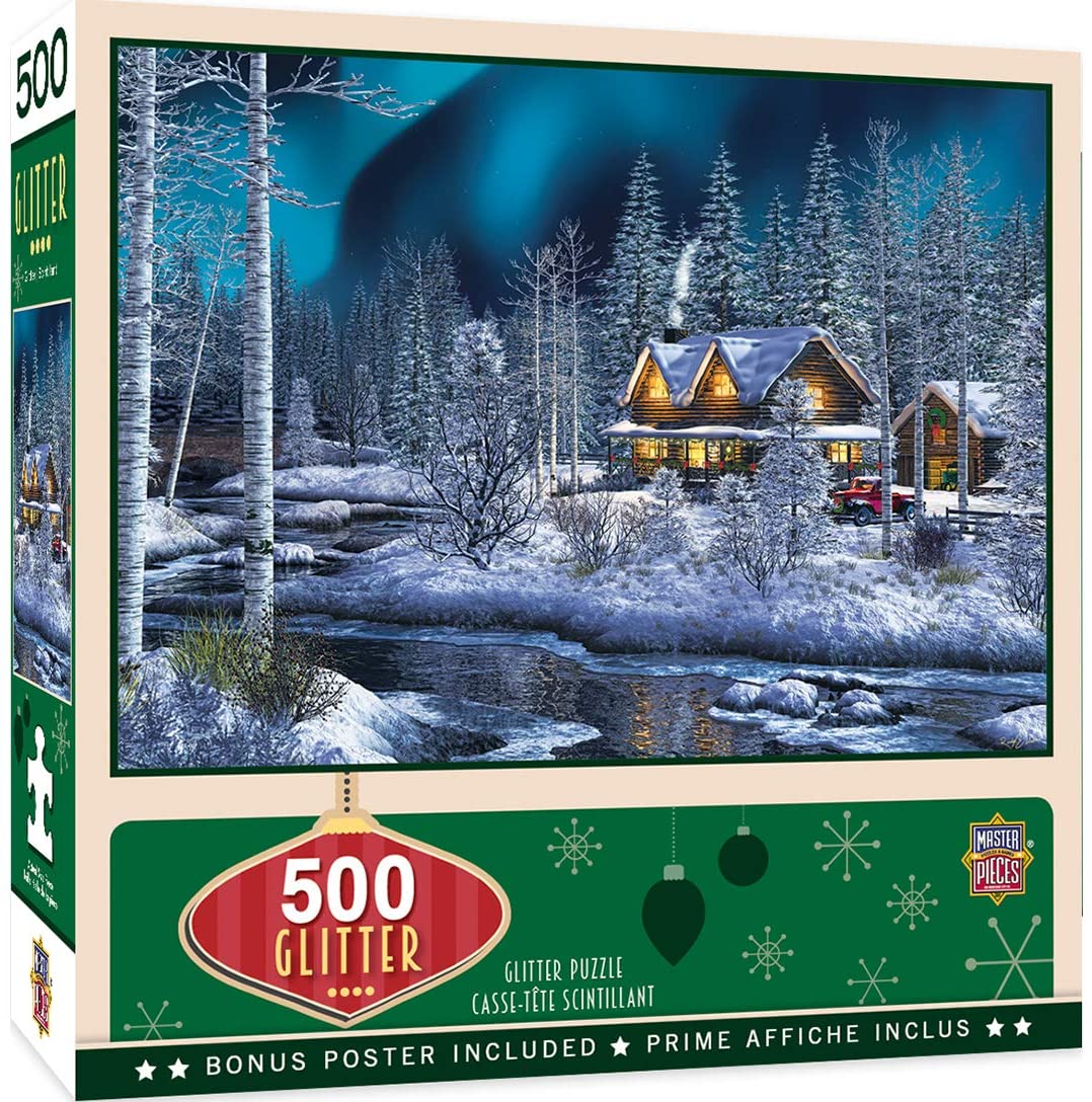 Northern Lights 500pc Glitter Puzzle