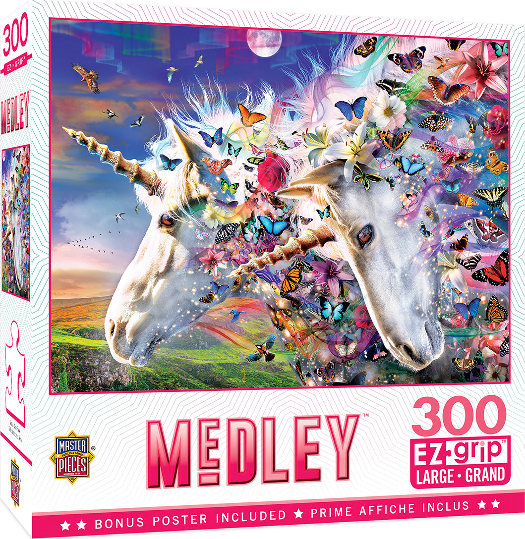 300pc Unicorns & Butterflies P