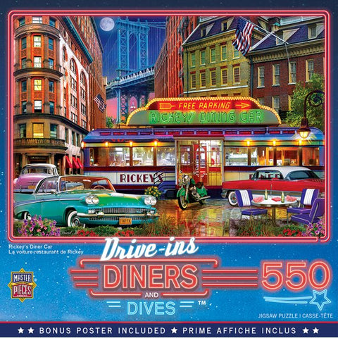 Ricky's Diner Car 550pc Puzzle