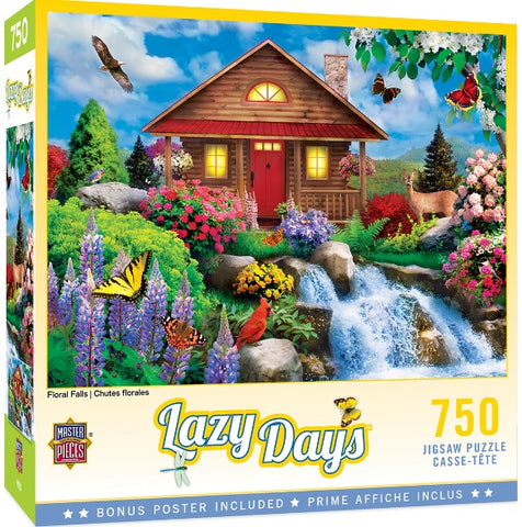Lazy Days Floral Falls 750pc Puzzle