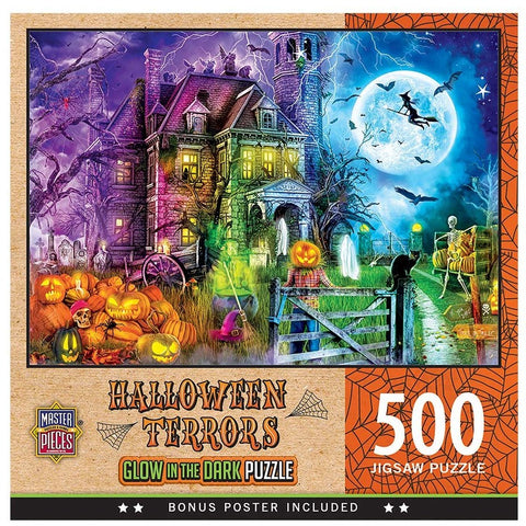 Halloween Terrors 500pc Glow Puzzle
