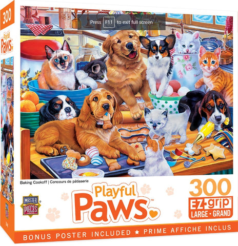 Playful Paws - Baking Cookoff 300pc EZ Grip Puzzle