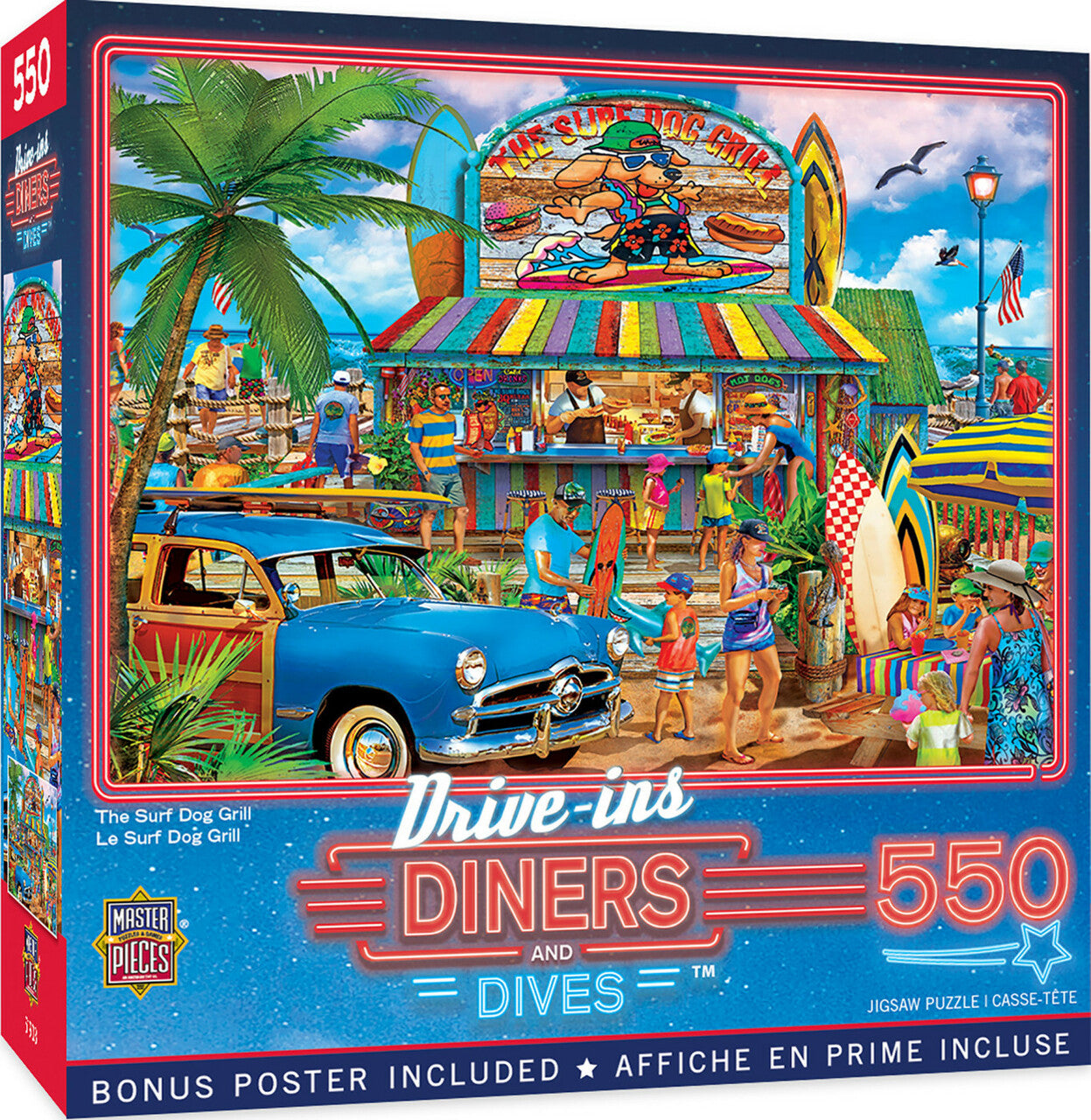550pc The Surf Dog Grill Puzzl