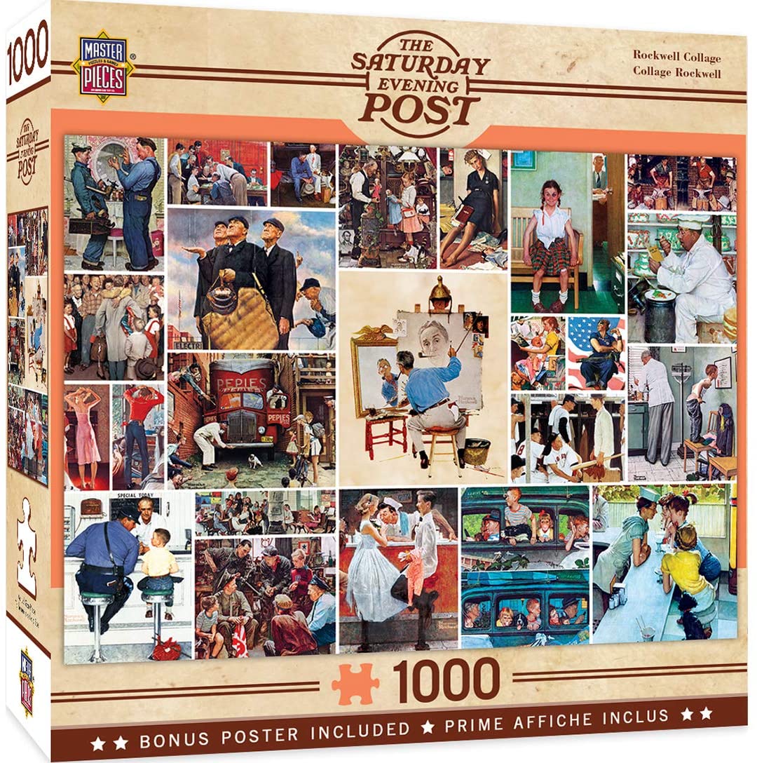 1000pc Rockwell Collage Puzzle
