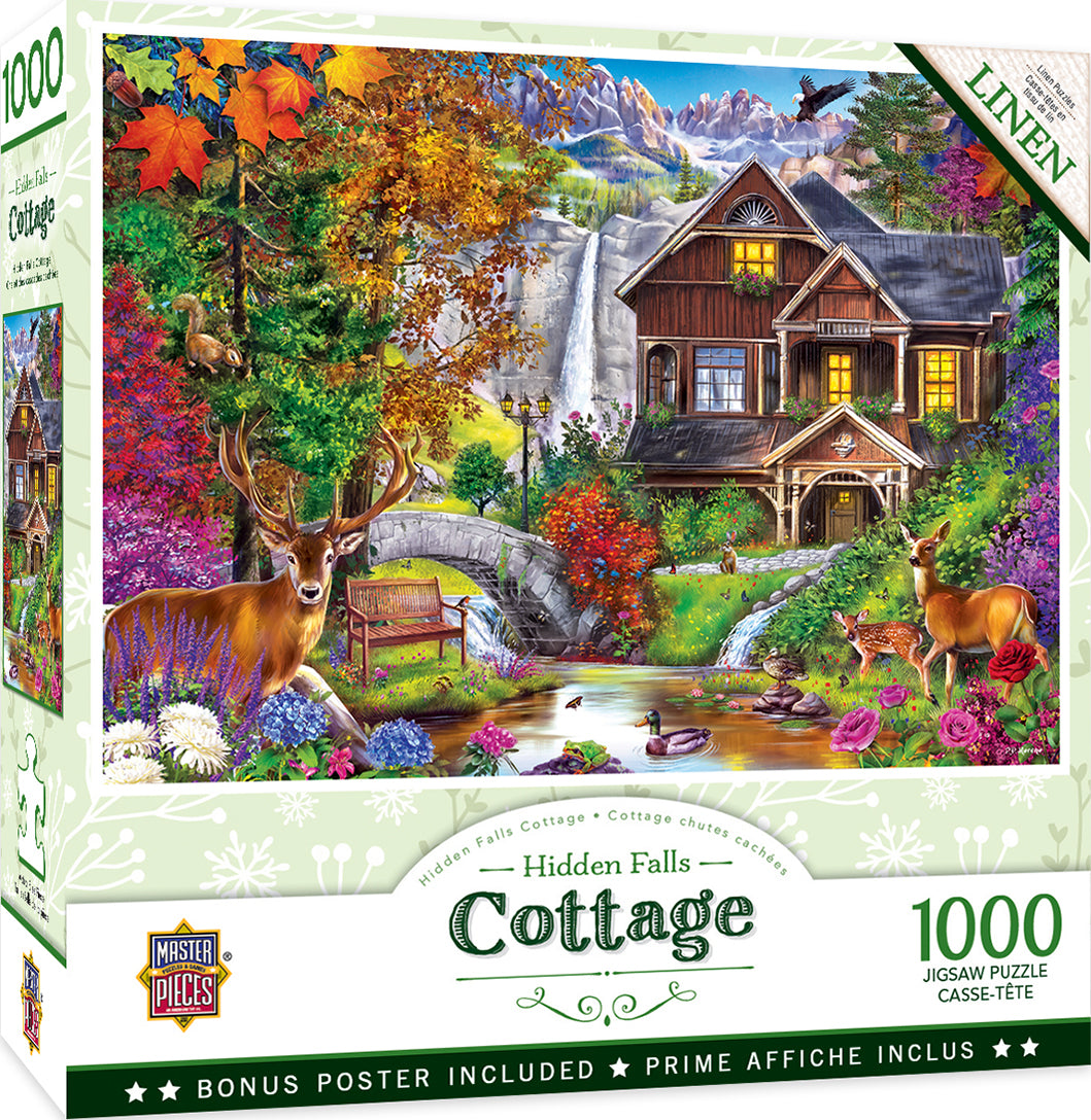 1000pc Hidden Falls Cottage Pu