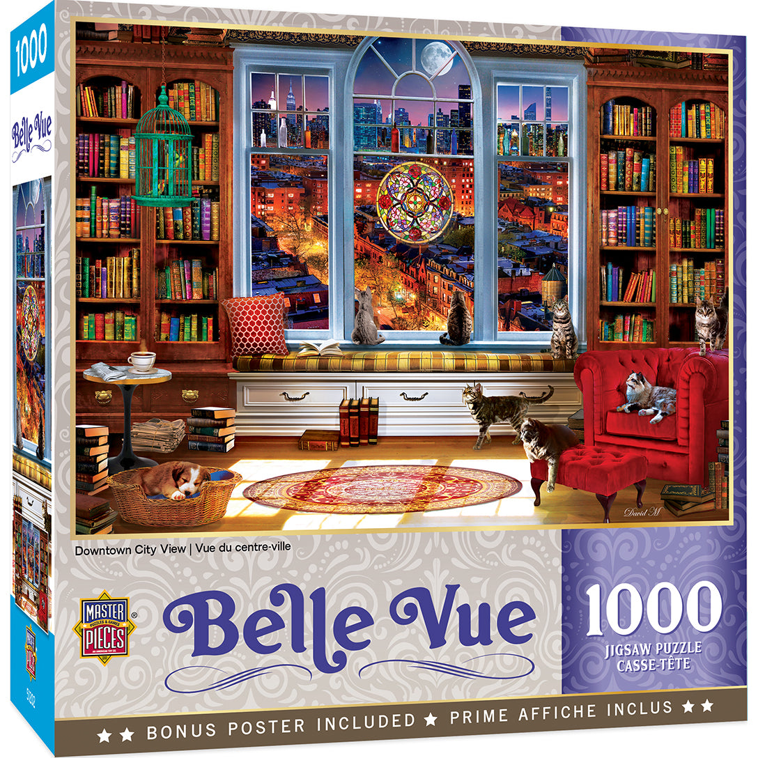 1000pc Downtown City View Puzz