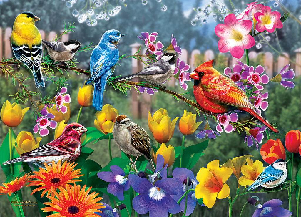1000pc Morning Garden Linen Pu