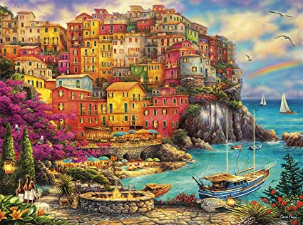 A Beautiful Day at Cinque Terre 1000pc Puzzle