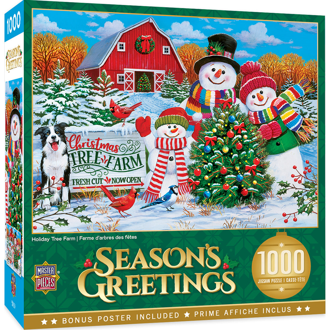 1000pc Holiday Tree Farm Puzzl