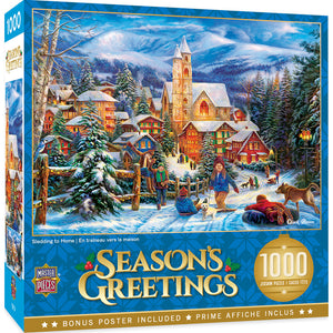 Sledding to Home 1000pc Puzzle