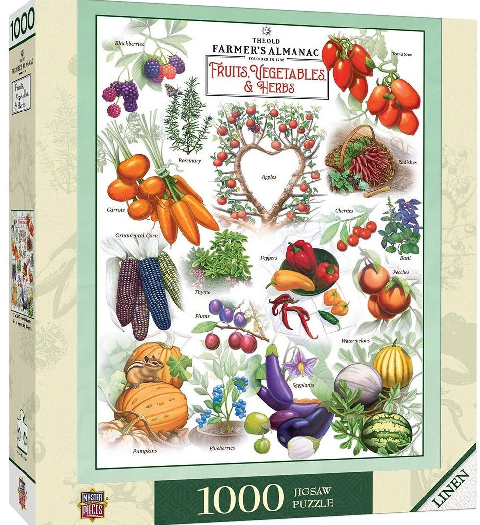 1000pc Fruits, Vegetables & Be
