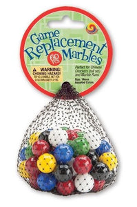 Mega Marbles - 14mm Game Replacement Marbles - 60 Piece