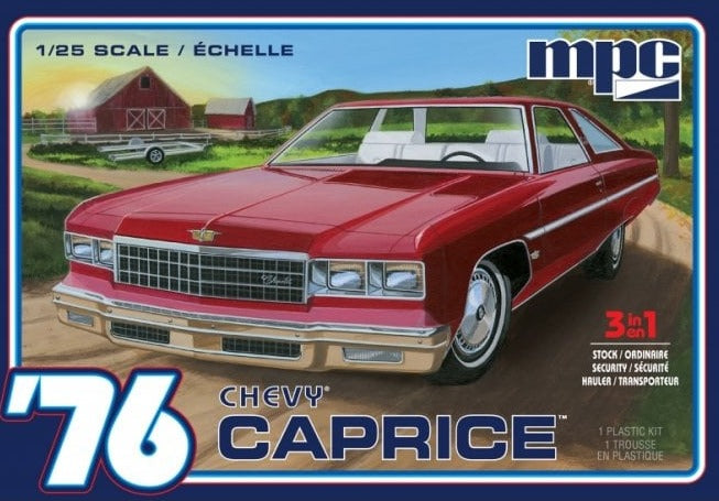 1/25 1976 Chevy Caprice w/Trailer 2T