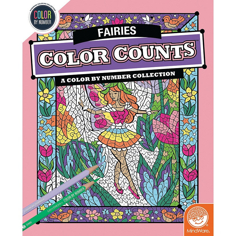 Color by Number Color Counts: Fairies
