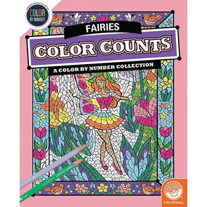 Color by Number Color Counts: Fairies