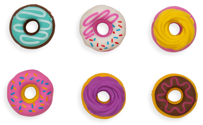 Dainty Donut Scented Erasers