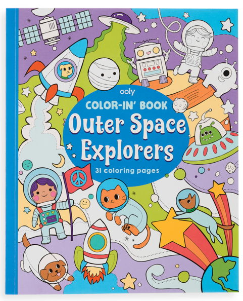Color-in Book Outer Space Expl