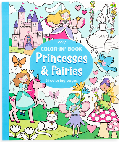 Color-In Book Princess & Fairies