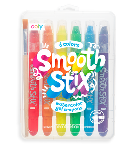 Watercolor Gel Crayons Smooth Stix  - Set of 6