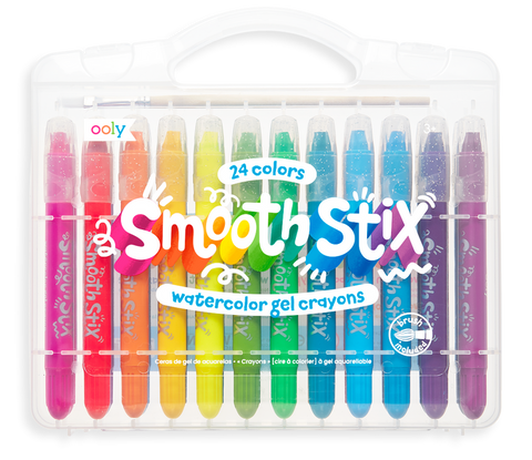 Watercolor Gel Crayons Smooth Stix - Set of 24