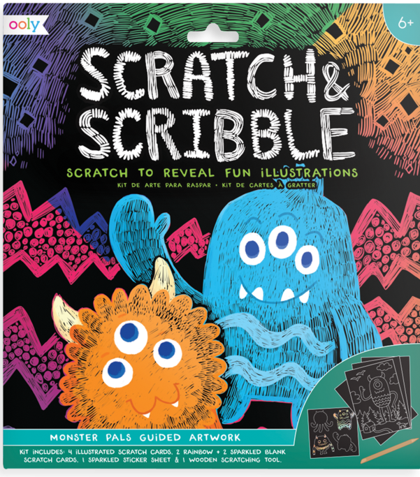 Scratch & Scribble Monster Pals Art Kit
