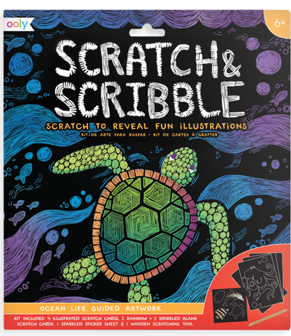 Scratch & Scribble Ocean Life Art Kit