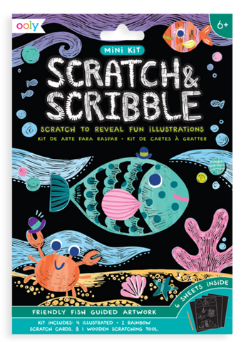 Mini Scratch & Scribble Friendly Fish