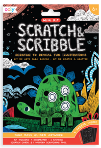Dinosaur Days Scratch and Scribble Mini Scratch Art Kit