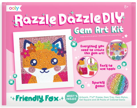 Razzle Dazzle DIY - Friendly Fox Gem Art