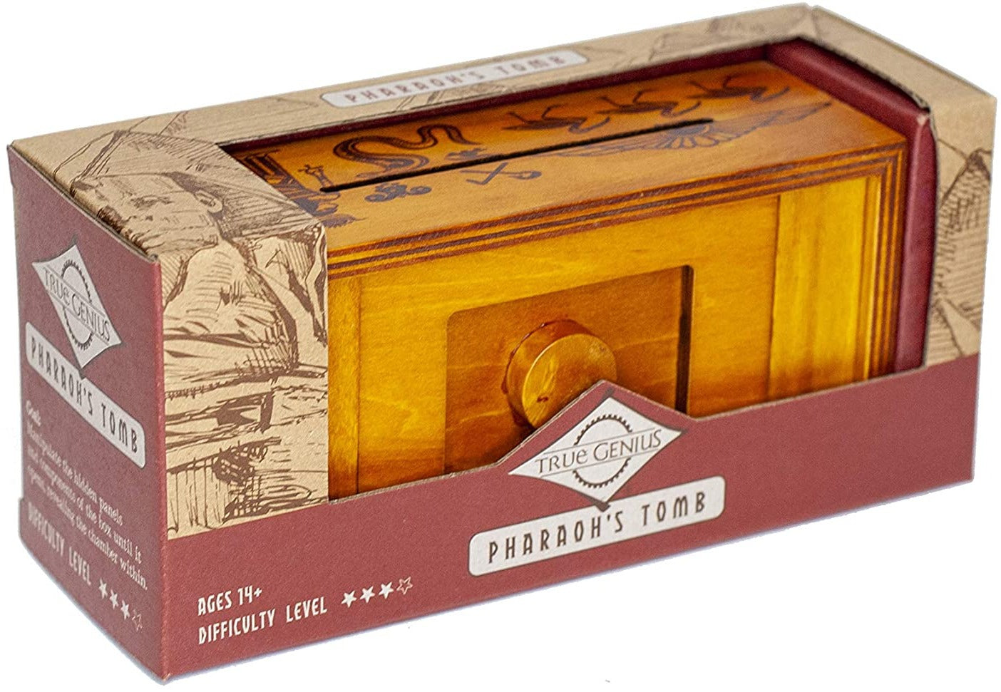 Pharoh's Tomb Wooden Box Puzzle