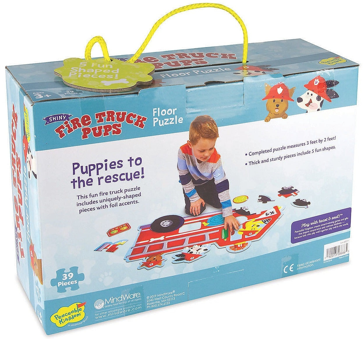 Fire Truck Pups Floor Puzzle