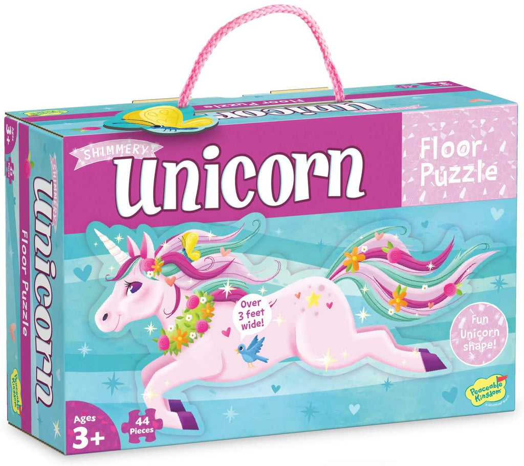 Shimmery Unicorn Floor Puzzle