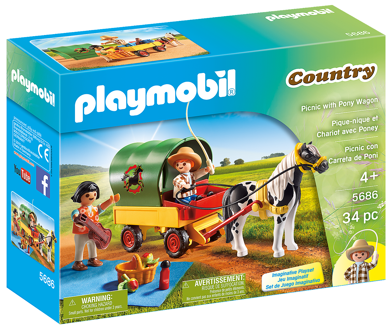 Country - Picnic with Pony Wagon