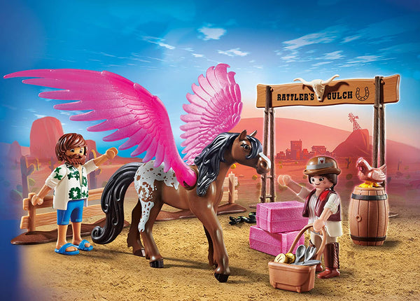 Playmobil The Movie: Marla & Del with Flying Horse