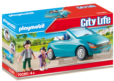 City Life Family with Car