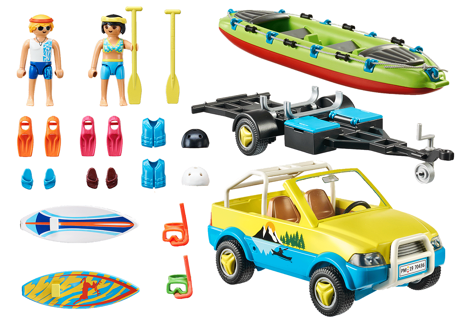 Beach Car w/Canoe