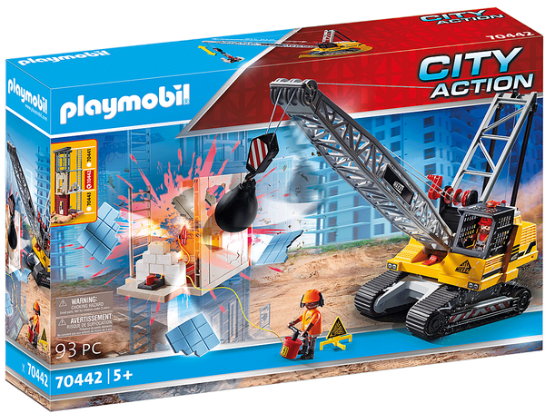 City Action - Cable Excavator with Building Section