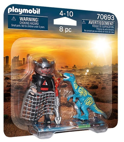 Duo Pack: Velociraptor with Dino Catcher
