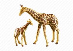 Giraffe with Baby