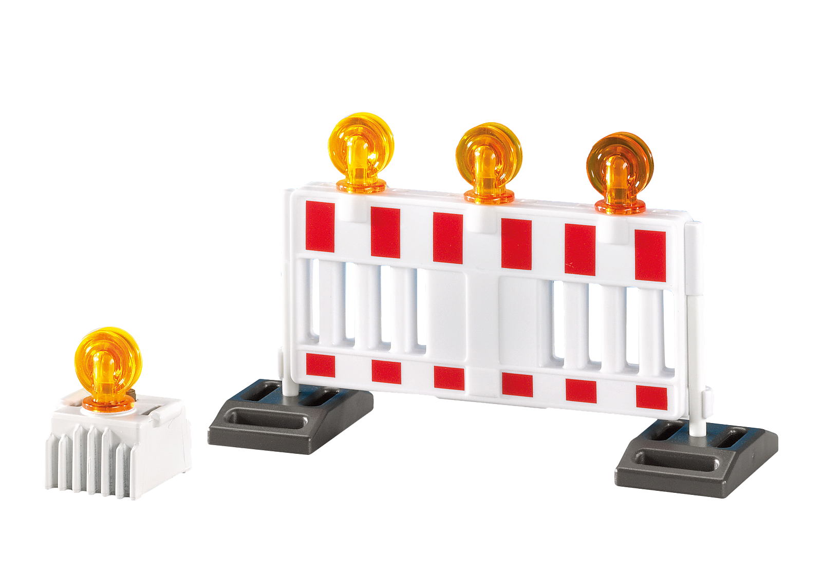 Barricade and Warning Light