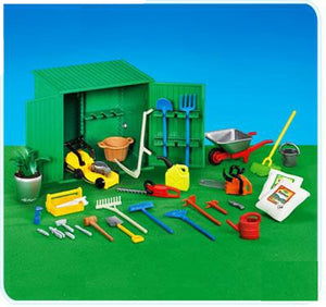 Shed with Garden Tools