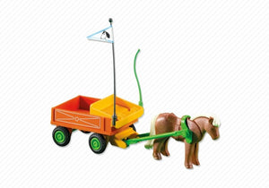 Playmobil Children's wagon pulled by a pony