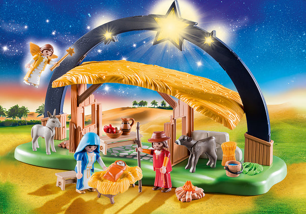 Christmas Illuminating Nativity Manger