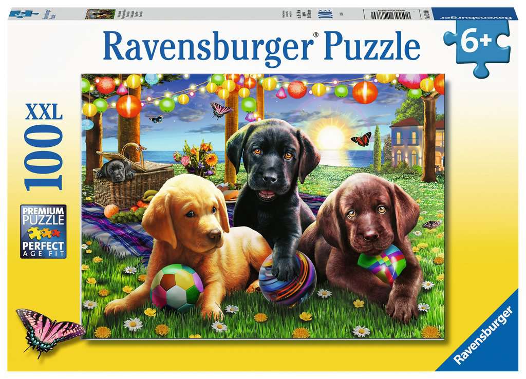 100pc Puppy Picnic XXL Puzzle