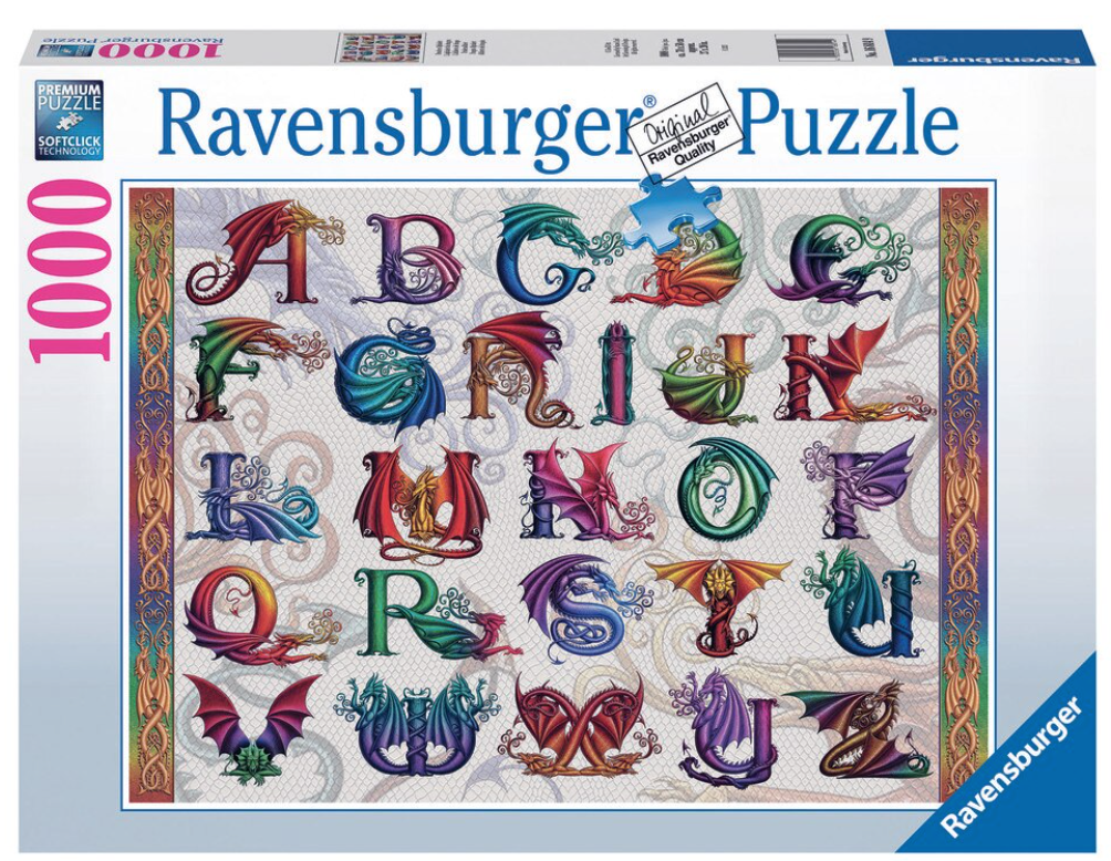 1000pc Dragon Alphabet Puzzle