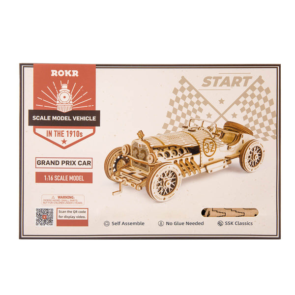 Grand Prix Car Laser Cut Wood Kit