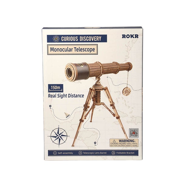 Monocular Telescope Laser Cut Wood Kits